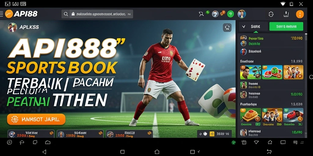 Screenshot API88 menampilkan tampilan antarmuka taruhan yang menarik dan dinamis.