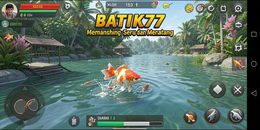 Tangkapan besar dalam permainan memancing BATIK77 yang menakjubkan.