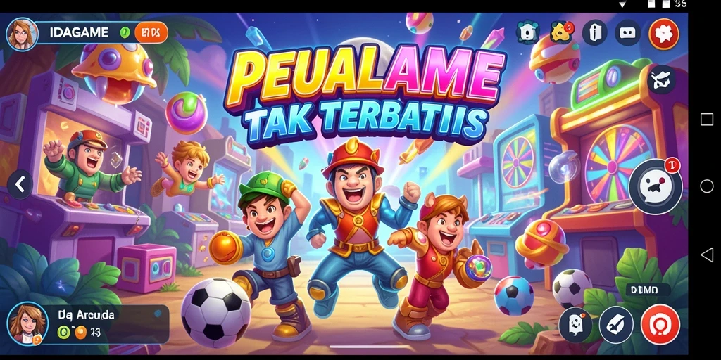 Tangkapan layar gameplay IDAGAME yang seru dan penuh warna.