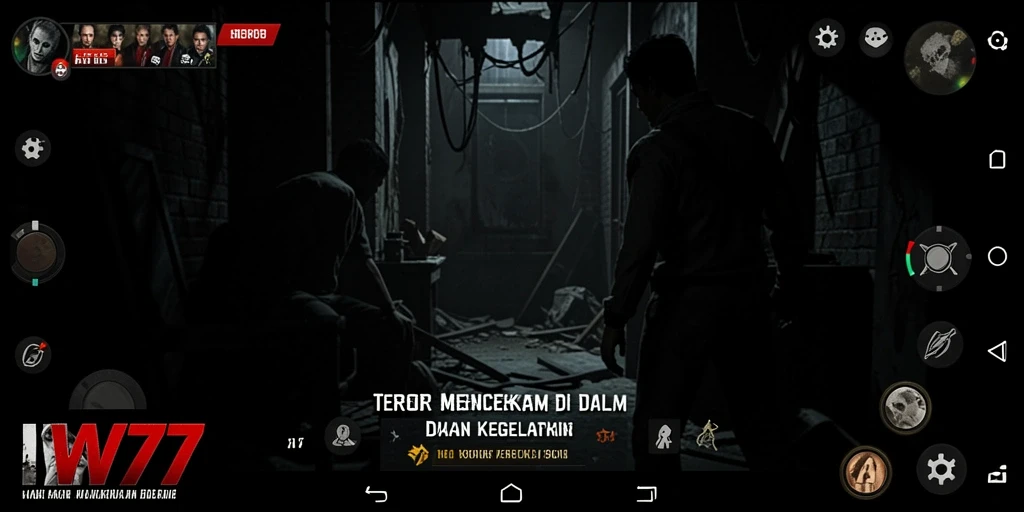 Screenshot IW777 menampilkan suasana mencekam dan gameplay menyeramkan.
