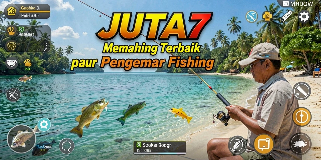 Gameplay menarik dalam JUTA7 dengan suasana memancing yang alami.