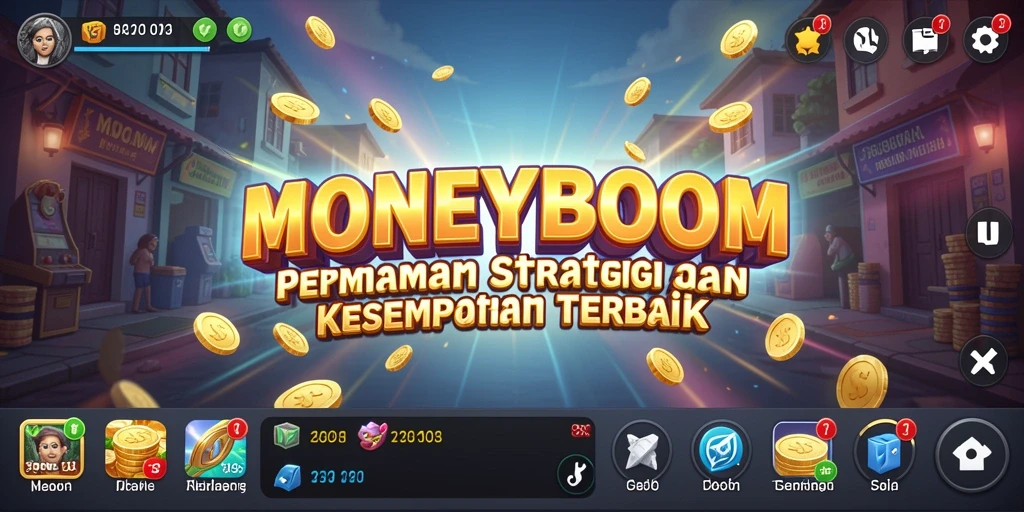 Tampilan gameplay <strong>MONEYBOOM</strong> yang seru dan menantang.