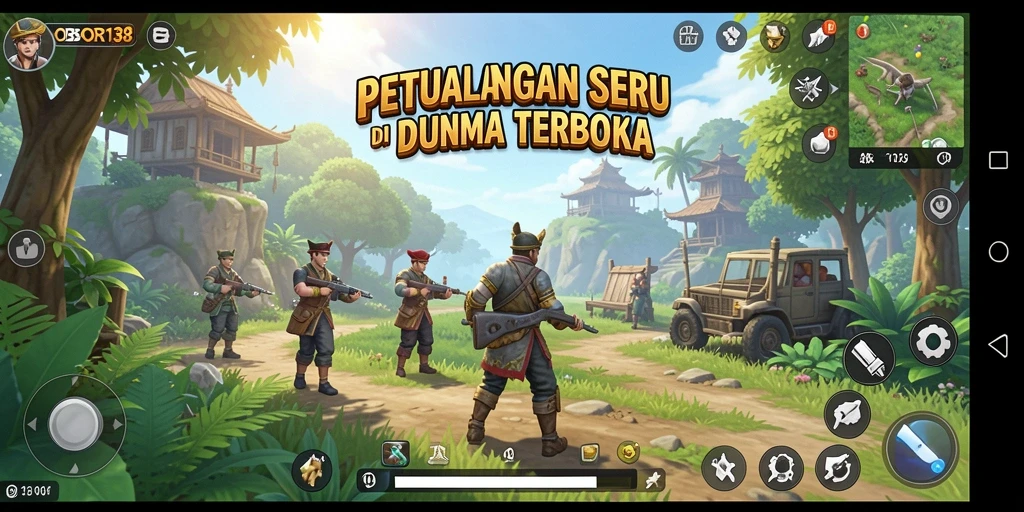 Gambar gameplay OBOR138 yang memukau di dunia terbuka.
