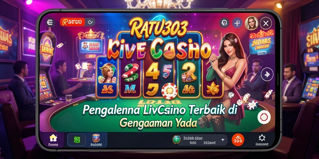 Tampilan menarik saat bermain Live Casino di RATU303.