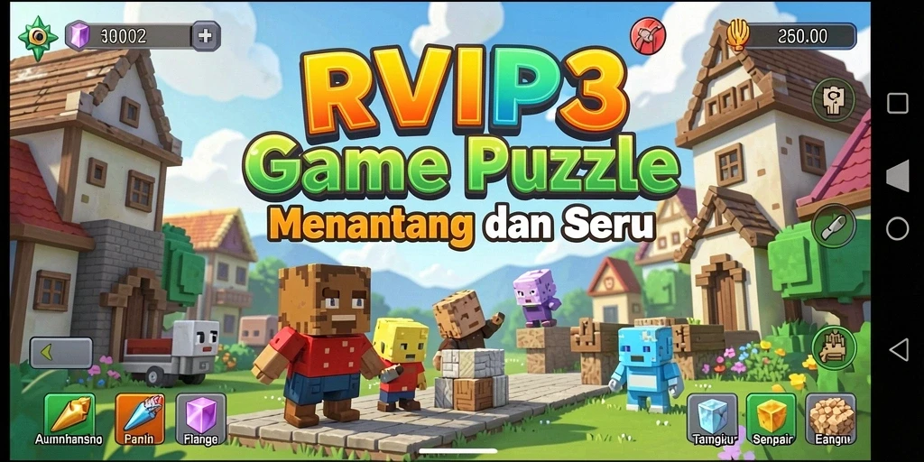 Tampilan gameplay RVIP3 yang seru dan menantang teka-teki.