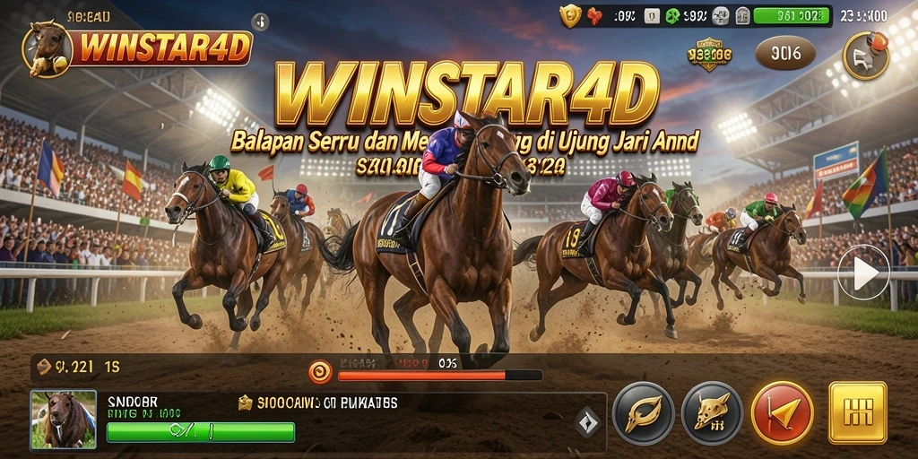 Gameplay seru WINSTAR4D dengan aksi balapan yang mendebarkan.