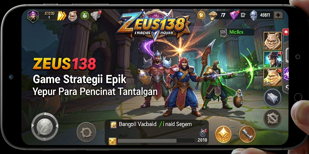 Screenshot gameplay ZEUS138 menampilkan pertempuran strategis yang mendebarkan.